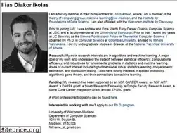 Sites similar to iliasdiakonikolas.org