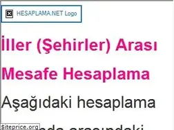 Sites similar to iller-arasi-mesafe.hesaplama.net