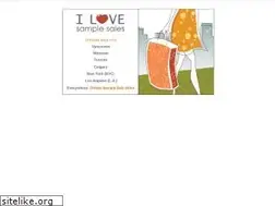 Sites similar to ilovesamplesales.com