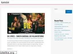 Sites similar to ilyricslist.com