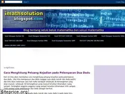 Sites similar to imathsolution.blogspot.com