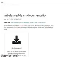 Sites similar to imbalanced-learn.org