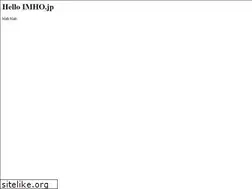Sites similar to imho.jp