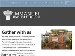Sites similar to immanuelbaptist.org