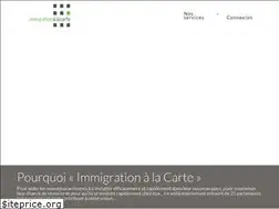 Sites similar to immigrationalacarte.com
