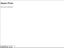 Sites similar to immoparis.net
