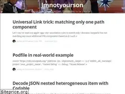 Sites similar to imnotyourson.com