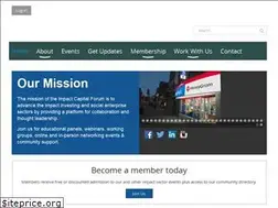 Sites similar to impactcapitalforum.org