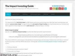 Sites similar to impactinvestingguide.com