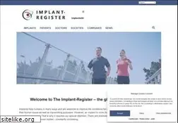 Sites similar to implant-register.com