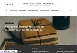 Sites similar to implications-philosophiques.org