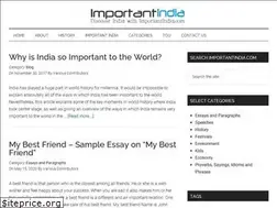 Sites similar to importantindia.com