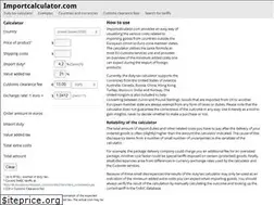 Sites similar to importcalculator.com