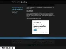 Sites similar to impossiblequiz.wordpress.com