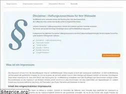 Sites similar to impressumvorlage.de