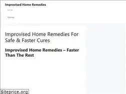 Sites similar to improvisedhomeremedies.com