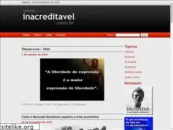 Sites similar to inacreditavel.com.br