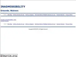 Sites similar to inadmissibility.com