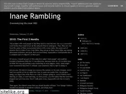 Sites similar to inaneramble.blogspot.com