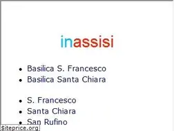 Sites similar to inassisi.com