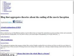 Sites similar to inceptionending.com