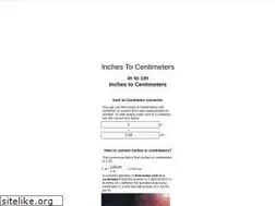 Sites similar to inches-to-cm.appspot.com