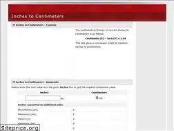 Sites similar to inchestocentimeters.net