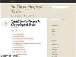 Sites similar to inchronologicalorder.com