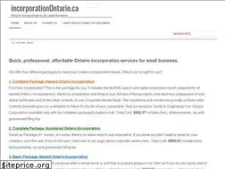 Sites similar to incorporationontario.ca