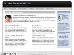 Sites similar to increasesemenguide.com
