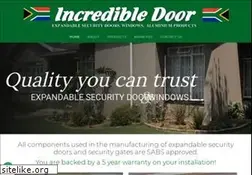 Sites similar to incredibledoor.co.za