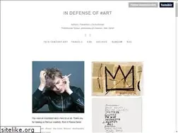 Sites similar to indefenseofart.com