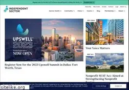 Sites similar to independentsector.org