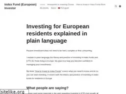 Sites similar to indexfundinvestor.eu