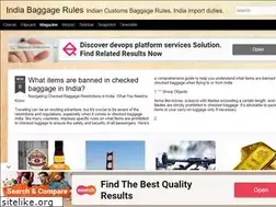 Sites similar to indiabaggagerules.com