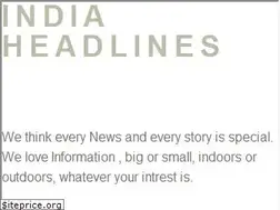Sites similar to indiaheadlines.in