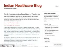 Sites similar to indianhealthcareblog.com