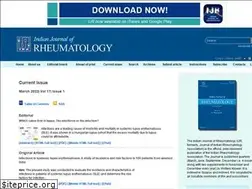 Sites similar to indianjrheumatol.com