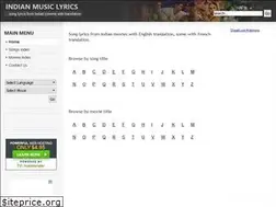 Sites similar to indianmusiclyrics.com