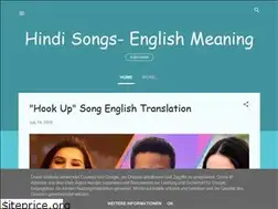 Sites similar to indiansongsenglishtranslation.blogspot.com
