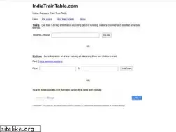 Sites similar to indiatraintable.com