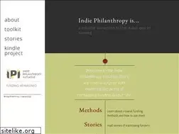 Sites similar to indiephilanthropy.org