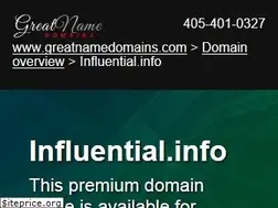 Sites similar to influential.info
