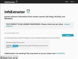 Sites similar to infoextractor.org