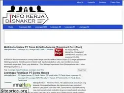 Sites similar to infokerjadisnaker.com