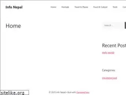 Sites similar to infonepal.org