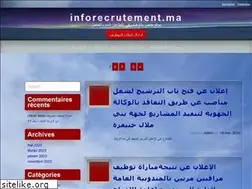 Sites similar to inforecrutement.ma