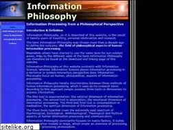 Sites similar to informationphilosophy.com