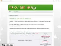 Sites similar to ingameinfo.blogspot.com
