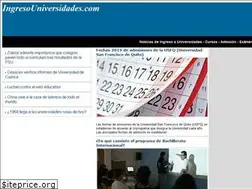 Sites similar to ingresouniversidades.com
